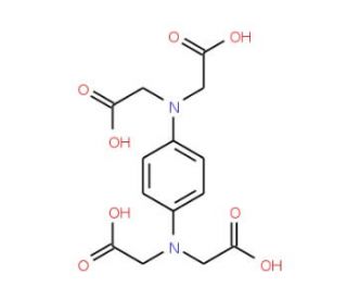 N,N,N&prime;,N&prime;-1,4-Phenylenediaminetetraacetic acid (CAS 1099-02-1) - chemical structure image