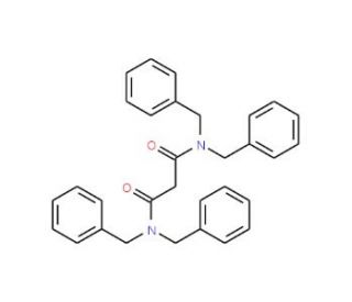 N,N,N&prime;,N&prime;-Tetrabenzyl-malonamide (CAS 87898-62-2) - chemical structure image