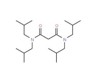 N,N,N&prime;,N&prime;-Tetraisobutyl-malonamide (CAS 14287-99-1) - chemical structure image