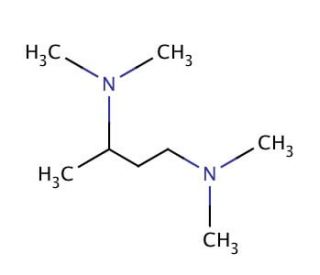 N,N,N&prime;,N&prime;-Tetramethyl-1,3-butanediamine (CAS 97-84-7) - chemical structure image