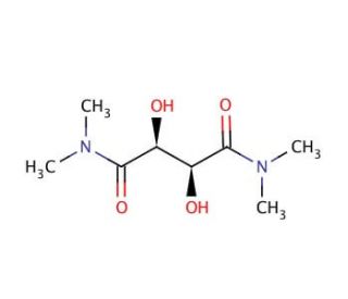 N,N,N&prime;,N&prime;-Tetramethyl-D-tartaramide (CAS 63126-52-3) - chemical structure image