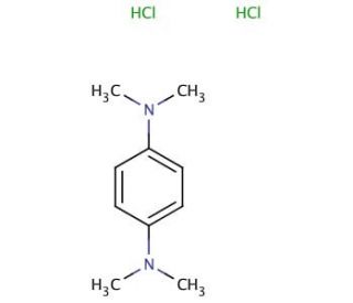 N,N,N&prime;,N&prime;-tetramethyl-p-phenylenediamine dihydrochloride (CAS 637-01-4) - chemical structure image