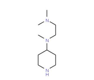 N,N,N&prime;-Trimethyl-N&prime;-piperidin-4-yl-ethane-1,2-diamine (CAS 889940-14-1) - chemical structure image