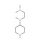 N,N,N′-Trimethyl-N′-piperidin-4-yl-ethane-1,2-diamine (CAS 889940-14-1) - chemical structure image