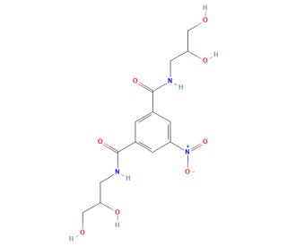 N,N&prime;-Bis(2,3-dihydroxypropyl)-5-nitro-1,3-benzenedicarboxamide (CAS 76820-34-3) - chemical structure image
