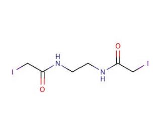 N,N&prime;-Ethylenebis(iodoacetamide) (CAS 7250-43-3) - chemical structure image