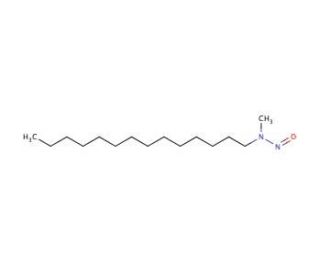 N-Nitroso-N-methyl-N-tetradecylamine (CAS 75881-20-8) - chemical structure image