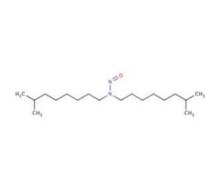 N-Nitroso-N,N-di-(7-methyloctyl)amine (CAS 643014-99-7) - chemical structure image
