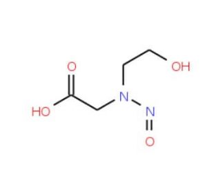 N-Nitroso(2-hydroxyethyl)glycine (CAS 80556-89-4) - chemical structure image