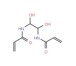 N,N&prime;-(1,2-Dihydroxyethylene)bis-acrylamide (CAS 868-63-3) - chemical structure image