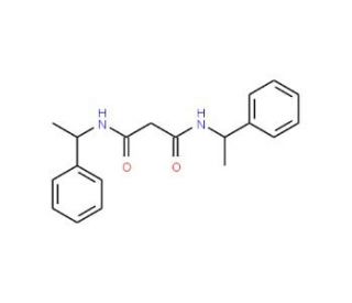 N,N&prime;-Bis-(1-phenyl-ethyl)-malonamide (CAS 102164-41-0) - chemical structure image