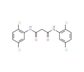 N,N&prime;-Bis-(2,5-dichloro-phenyl)-malonamide (CAS 116476-54-1) - chemical structure image
