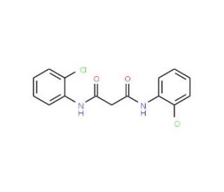 N,N&prime;-Bis-(2-chloro-phenyl)-malonamide (CAS 28272-93-7) - chemical structure image