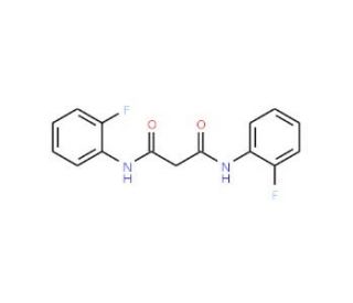 N,N&prime;-Bis-(2-fluoro-phenyl)-malonamide - chemical structure image