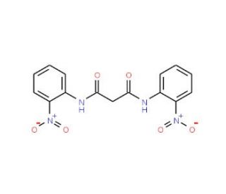 N,N&prime;-Bis-(2-nitro-phenyl)-malonamide (CAS 96331-35-0) - chemical structure image