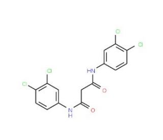 N,N&prime;-Bis-(3,4-dichloro-phenyl)-malonamide (CAS 1677-30-1) - chemical structure image