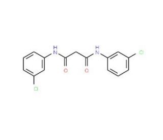 N,N&prime;-Bis-(3-chloro-phenyl)-malonamide (CAS 17722-14-4) - chemical structure image