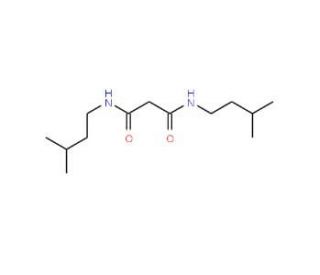 N,N&prime;-Bis-(3-methyl-butyl)-malonamide (CAS 126947-45-3) - chemical structure image