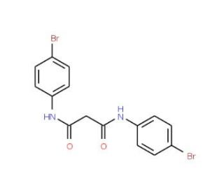 N,N&prime;-Bis-(4-bromo-phenyl)-malonamide (CAS 105678-71-5) - chemical structure image