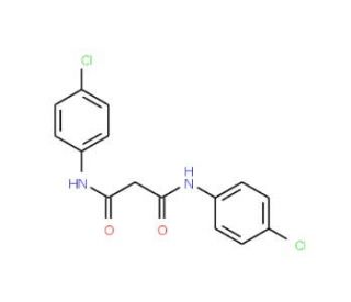 N,N&prime;-Bis-(4-chloro-phenyl)-malonamide (CAS 17722-20-2) - chemical structure image