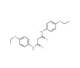 N,N&prime;-Bis-(4-ethoxy-phenyl)-malonamide (CAS 4270-37-5) - chemical structure image