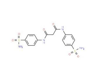 N,N&prime;-Bis-(4-sulfamoyl-phenyl)-malonamide (CAS 4354-82-9) - chemical structure image