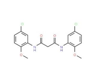 N,N&prime;-Bis-(5-chloro-2-methoxy-phenyl)-malonamide - chemical structure image