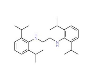 N,N&prime;-Bis(2,6-diisopropylphenyl)ethylenediamine (CAS 134030-22-1) - chemical structure image