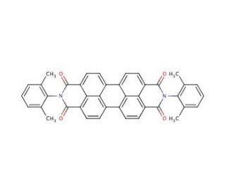 N,N&prime;-Bis(2,6-dimethylphenyl)perylene-3,4,9,10-tetracarboxylic diimide (CAS 76372-76-4) - chemical structure image