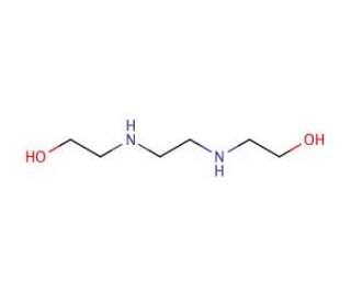 N,N&prime;-Bis(2-hydroxyethyl)ethylenediamine (CAS 4439-20-7) - chemical structure image