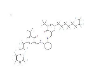 N,N&prime;-Bis[3-tert-butyl-5-(heptadecafluorooctyl)salicylidene]-trans-1,2-cyclohexanediamino-cobalt(II) - chemical structure imag