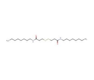 N,N&prime;-Di-n-octyl-3,3&prime;-dithiodipropionamide (CAS 33312-01-5) - chemical structure image