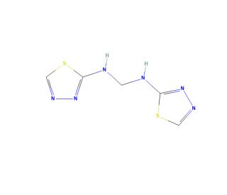 N,N&prime;-Di(1,3,4-thiadiazol-2-yl)methanediamine (CAS 26907-37-9) - chemical structure image