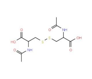 N,N&prime;-Diacetyl-L-cystine (CAS 5545-17-5) - chemical structure image
