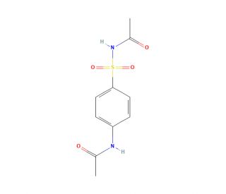 N,N&prime;-Diacetylsulfanilamide (CAS 29591-86-4) - chemical structure image