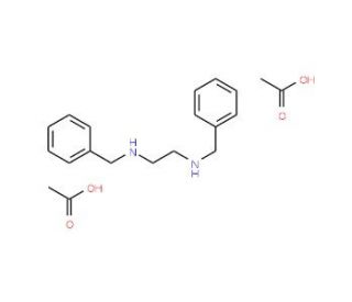 N,N&prime;-Dibenzylethylenediamine diacetate (CAS 122-75-8) - chemical structure image