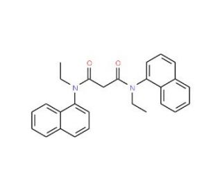 N,N&prime;-Diethyl-N,N&prime;-di-naphthalen-1-yl-malonamide - chemical structure image