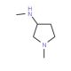 N,N′-Dimethyl-3-aminopyrrolidine (CAS 13005-11-3) - chemical structure image