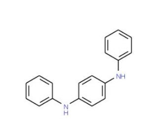 N,N&prime;-Diphenyl-p-phenylenediamine (CAS 74-31-7) - chemical structure image