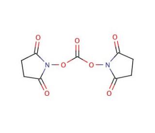 N,N&prime;-Disuccinimidyl carbonate (CAS 74124-79-1) - chemical structure image