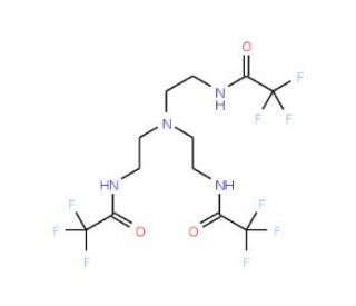 N,N&prime;,N&prime;&prime;-(2,2&prime;,2&prime;&prime;-Nitrilotriethyl)tris(2,2,2-trifluoroacetamide) (CAS 207569-16-2) - chemical structure image