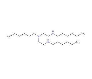 N,N&prime;,N&prime;&prime;-Trihexyldiethylenetriamine (CAS 250787-15-6) - chemical structure image