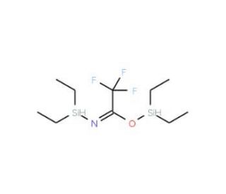 N,O-Bis(diethylhydrogensilyl)trifluoroacetamide (CAS 105384-38-1) - chemical structure image