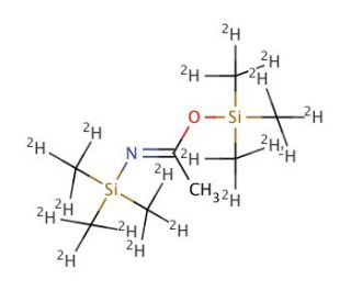 N,O-Bis(trimethyl-d9-silyl)acetamide (CAS 203784-65-0) - chemical structure image