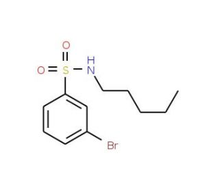 N-Pentyl 3-bromophenylsulfonamide (CAS 1072944-95-6) - chemical structure image