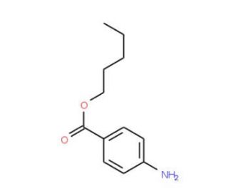 n-Pentyl 4-aminobenzoate (CAS 13110-37-7) - chemical structure image