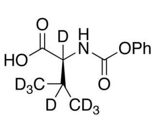 N-Phenoxycarbonyl-L-valine-2,3,4,4,4,5,5,5-d8 - chemical structure image