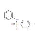 N-Phenyl 4-fluorobenzenesulfonamide (CAS 312-52-7) - chemical structure image