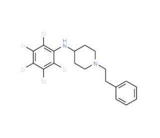 N-Phenyl-d5-N&prime;-[1-(2-phenylethyl)]-4-piperidine (CAS 1189466-15-6) - chemical structure image