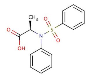 N-Phenyl-N-(phenylsulfonyl)alanine - chemical structure image
